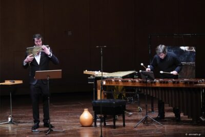 Matthijs Koene performs at Megaron Athens Concert Hall on April 27, 2024