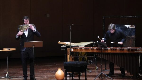 Matthijs Koene performs at Megaron Athens Concert Hall on April 27, 2024